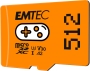 Emtec GAMING R100/W50 microSDXC 256GB, UHS-I U3, A2, Class 10 (ECMSDM512GXCU3G)