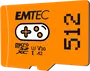 Emtec GAMING R100/W50 microSDXC 512GB, UHS-I U3, A2, Class 10