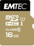 Emtec Gold+ R85/W21 microSDHC 16GB Kit, UHS-I U1, Class 10