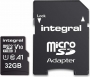 Integral High Speed R100 microSDHC 32GB Kit, UHS-I U1, A1, Class 10 (INMSDH32G-100V10)