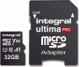 Integral Premium High Speed R100/W70 microSDHC 32GB Kit, UHS-I U3, A1, Class 10 (INMSDH32G-100/70V30)