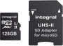 Integral ultima PRO X2 R280/W100 microSDXC 128GB Kit, UHS-II U3, Class 10 (INMSDX128G-280/100U2)