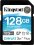 Kingston Canvas Go! Plus R170/W90 SDXC 128GB, UHS-I U3, Class 10 (SDG3/128GB)