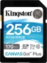 Kingston Canvas Go! Plus R170/W90 SDXC 256GB, UHS-I U3, Class 10