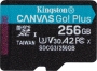 Kingston Canvas Go! Plus R170/W90 microSDXC 256GB, UHS-I U3, A2, Class 10 (SDCG3/256GBSP)