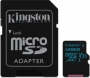 Kingston Canvas Go! R90/W45 microSDXC 128GB Kit, UHS-I U3, Class 10 (SDCG2/128GB)