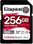 Kingston Canvas React Plus R300/W260 SDXC 256GB, UHS-II U3, Class 10 (SDR2/256GB)