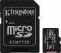 Kingston Canvas Select Plus R100/W85 microSDXC 256GB Kit, UHS-I U3, A1, Class 10 (SDCS2/256GB)