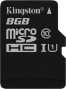Kingston R45 microSDHC 8GB, UHS-I, Class 10 (SDC10G2/8GBSP)