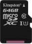 Kingston R45 microSDXC 64GB, UHS-I, Class 10 (SDC10G2/64GBSP)