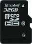 Kingston microSDHC 32GB, Class 10 (SDC10/32GBSP)