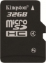Kingston microSDHC 32GB, Class 4 (SDC4/32GBSP)