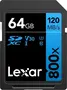 Lexar BLUE Series 800x R120 SDXC 64GB, UHS-I U3, Class 10