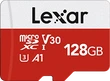 Lexar E-Serie R100/W30 microSDXC 128GB Kit, UHS-I U3, A1, Class 10