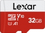 Lexar E-Serie R100 microSDHC 32GB Kit, UHS-I U1, A1, Class 10