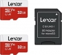 Lexar E-Serie R100 microSDHC 32GB Kit, UHS-I U1, A1, Class 10, 2er-Pack (LMSESXX032G-B2AEU)