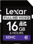 Lexar Full-HD SDHC 16GB, Class 6 (LSD16GFSBEUHD)