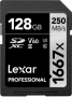Lexar Professional 1667x Silver Series R250/W120 SDXC 128GB, UHS-II U3, Class 10 (LSD128CB1667)