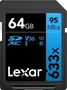 Lexar Professional 633x R95 SDXC 64GB, UHS-I U3, Class 10