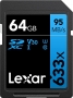 Lexar Professional 633x R95 SDXC 64GB, UHS-I U1, Class 10 (LSD64GCB633)