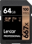 Lexar Professional 667x R100/W90 SDXC 64GB, UHS-I U3, Class 10 (LSD64GBEU667 / LSD0667064G)