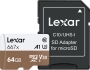 Lexar Professional 667x R100/W90 microSDXC 64GB Kit, UHS-I U3, A1, Class 10 (LSDMI64GBEU667A / LMS0667064G-BNANG)