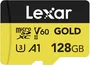 Lexar Professional GOLD R280/W100 microSDXC 128GB Kit, UHS-II U3, A1, Class 10