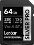 Lexar Professional SILVER PRO R280/W130 SDXC 64GB, UHS-II U3, Class 10