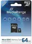 MediaRange microSDXC 64GB Kit, Class 10