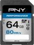 PNY Performance R80/W20 SDXC 64GB, UHS-I U1, Class 10