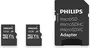 Philips R80/W20 microSDHC 32GB Kit, UHS-I U1, A1, Class 10, 2er-Pack