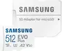 Samsung EVO Plus 2024 R160 microSDXC 512GB Kit, UHS-I U3, A2, Class 10