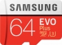 Samsung EVO Plus R100/W60 microSDXC 64GB Kit, UHS-I U3, Class 10 (MB-MC64GA/EU)