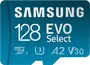 Samsung EVO Select R160 microSDXC 128GB Kit, UHS-I U3, A2, Class 10