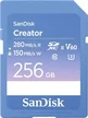 SanDisk Creator R280/W150 SDXC 256GB, UHS-II U3, Class 10
