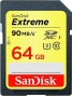 SanDisk Extreme HD Video R90/W40 SDXC 64GB, UHS-I U3, Class 10 (SDSDXNE-064G-GNCIN)