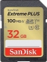 SanDisk Extreme PLUS R100/W60 SDHC 32GB, UHS-I U3, Class 10 (SDSDXWT-032G-GNCIN)