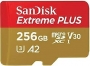 SanDisk Extreme PLUS R200/W140 microSDXC 256GB Kit, UHS-I U3, A2, Class 10