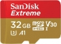 SanDisk Extreme R100/W60 microSDHC 32GB Kit, UHS-I U3, A1, Class 10 (SDSQXAF-032G-GN6MA / SDSQXAF-032G-GN6AA / SDSQXAF-032G-GN6GN)
