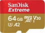 SanDisk Extreme R160/W60 microSDXC 64GB, UHS-I U3, A2, Class 10 (SDSQXA2-064G-GN6GN)