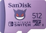 SanDisk Nintendo Switch R100/W90 microSDXC 512GB, UHS-I U3, Class 10