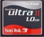 SanDisk Ultra II CompactFlash Card 1GB (SDCFH-1024)