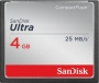 SanDisk Ultra R25 CompactFlash Card 4GB (SDCFHS-004G-G46)