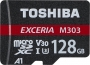 Toshiba Exceria M303 R98/W65 microSDXC 128GB Kit, UHS-I U3, A1, Class 10 (THN-M303R1280E2)