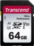 Transcend 340S R160/W50 SDXC 64GB, UHS-I U3, A1, Class 10