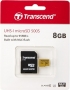Transcend 500S R95/W25 microSDHC 8GB Kit, UHS-I U1, Class 10 (TS8GUSD500S)