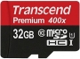 Transcend Premium R45 microSDHC 32GB Kit, UHS-I, Class 10 (TS32GUSDU1)