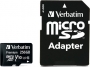 Verbatim Premium 600x R90 microSDXC 256GB Kit, UHS-I U1, Class 10 (44087)