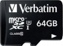 Verbatim Pro U3 R90/W45 microSDXC 64GB Kit, UHS-I U3, Class 10 (47042)