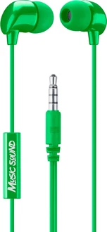 MusicSound colour in-ear 3.5mm jack green